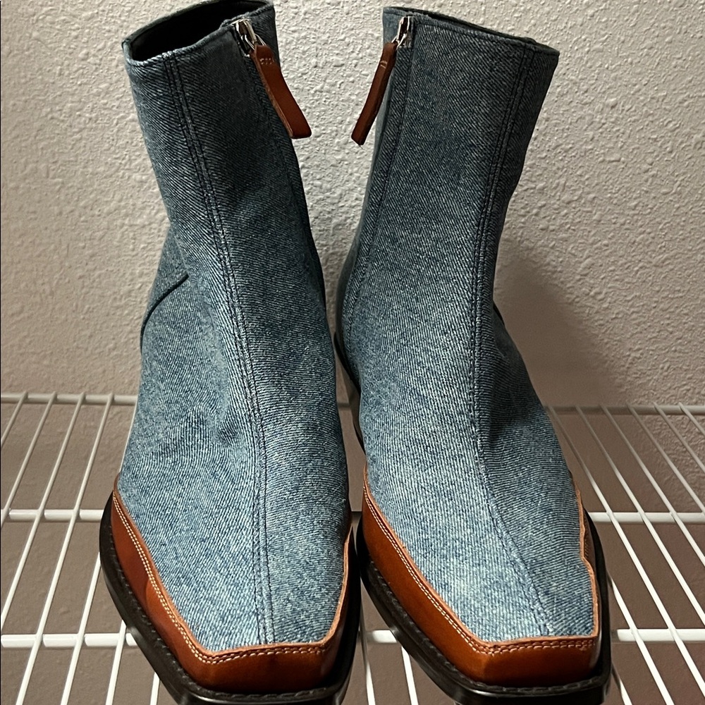 Diesel Blue and Brown Men's Boots